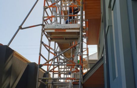 Apartment Scaffolding Construction